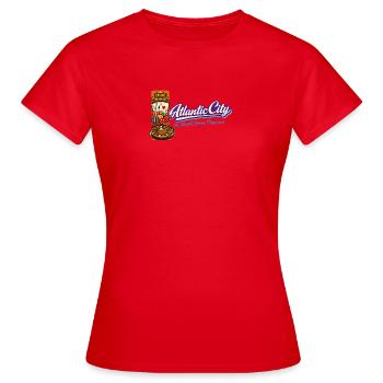Atlantic City Casino Retro Vintage Design - Women's T-Shirt - red - Front - AI Model Female 172 dark (172cm)