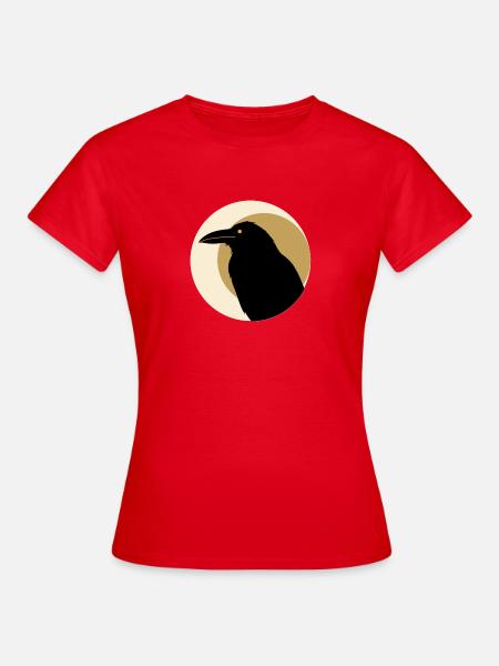 Rabenmond Streetwear Symbol Dark Raven - Frauen T-Shirt - Rot