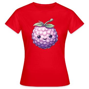 Blackberries Motif Berries Carnival Carnival Costume - Women's T-Shirt - red - Front - AI Model Female 172 dark (172cm)