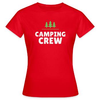 Équipe de camping Équipe Nature Camping Amis en plein air - T-shirt Femme - rouge - Devant - AI Model Female 172 dark (172cm)