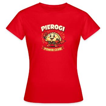 Raviolis du Power Club - T-shirt Femme - rouge - Devant - AI Model Female 172 dark (172cm)