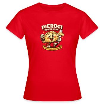 Raviolis du Power Club - T-shirt Femme - rouge - Devant - AI Model Female 172 dark (172cm)