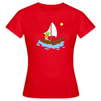 Mignonne navigation de carottes - T-shirt Femme - rouge - Devant - AI Model Female 172 dark (172cm)