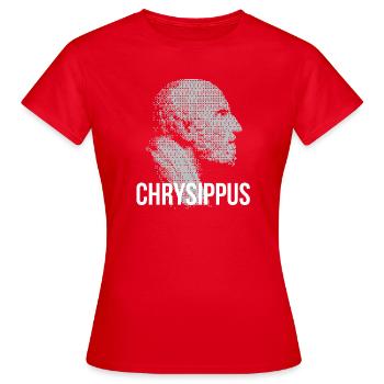 Chrysippus Bust Silhouette - Women's T-Shirt - red - Front - AI Model Female 172 dark (172cm)