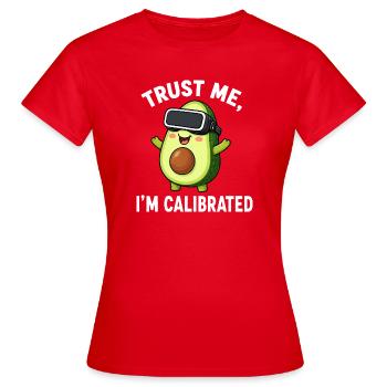Dicto de joueur de comics aux légumes avocat - T-shirt Femme - rouge - Devant - AI Model Female 172 dark (172cm)
