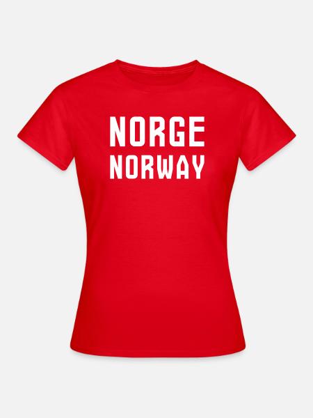 Norwegen - Norwegen - Frauen T-Shirt - Rot