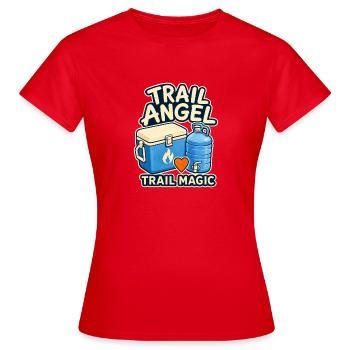 Sentier Angel Sentier Magique Appalachian Sentier Randonneur Gi - T-shirt Femme - rouge - Devant - AI Model Female 172 dark (172cm)