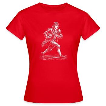 Thomas Jefferson Football américain - T-shirt Femme - rouge - Devant - AI Model Female 172 dark (172cm)