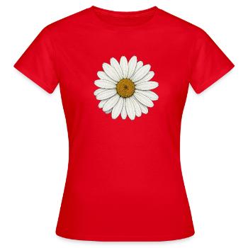 Daisy Vintage Style - Women's T-Shirt - red - Front - AI Model Female 172 dark (172cm)