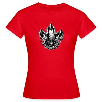 Spiral Three Claws Black - Women's T-Shirt - red - Front - AI Model Female 172 dark (172cm)