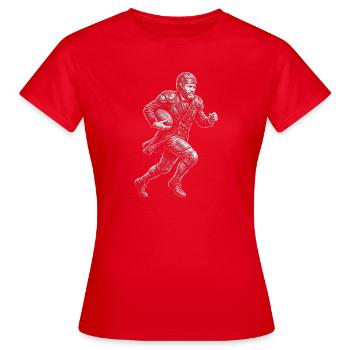 Ulysses Grant Football américain - T-shirt Femme - rouge - Devant - AI Model Female 172 dark (172cm)