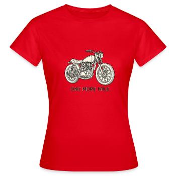 Another kilometer of vintage motorcycle - Women's T-Shirt - red - Front - AI Model Female 172 dark (172cm)