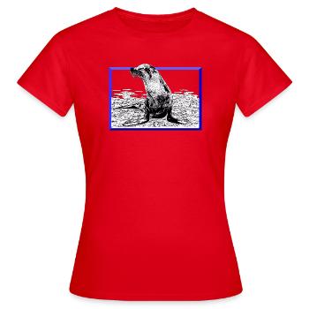 Seal - Women's T-Shirt - red - Front - AI Model Female 172 dark (172cm)