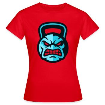 Logo kettlebell d’entraînement - T-shirt Femme - rouge - Devant - AI Model Female 172 dark (172cm)