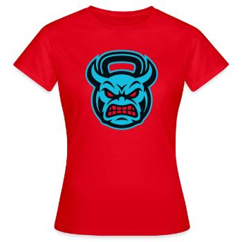 Icône de la kettlebell sportive de force - T-shirt Femme - rouge - Devant - AI Model Female 172 dark (172cm)
