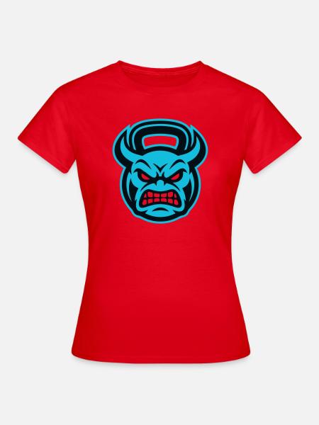Kraftsport Kettlebell Icon - Frauen T-Shirt - Rot