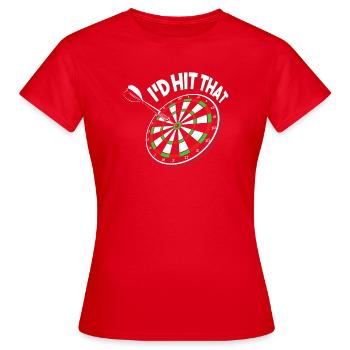 Dartpfeil de fléchettes - T-shirt Femme - rouge - Devant - AI Model Female 172 dark (172cm)
