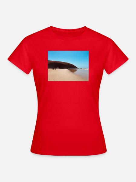 Red Rock Beach - Frauen T-Shirt - Rot