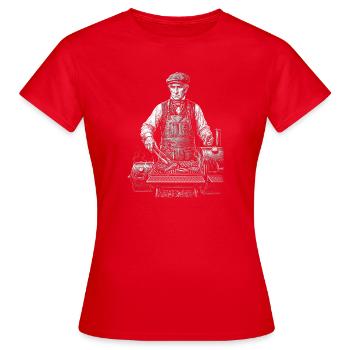 William Henry Harrison Barbecue - T-shirt Femme - rouge - Devant - AI Model Female 172 dark (172cm)