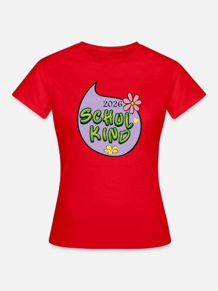 Schulkind 2026 - Frauen T-Shirt - Rot