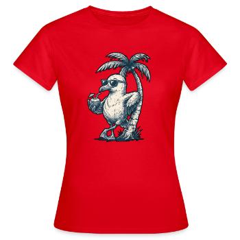 Glace Mouette Fraîche - T-shirt Femme - rouge - Devant - AI Model Female 172 dark (172cm)