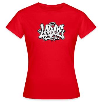 Laboe Graffiti Oldschool Hip Hop - T-shirt Femme - rouge - Devant - AI Model Female 172 dark (172cm)