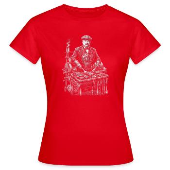 Grover Cleveland BBQ Grill - T-shirt Femme - rouge - Devant - AI Model Female 172 dark (172cm)