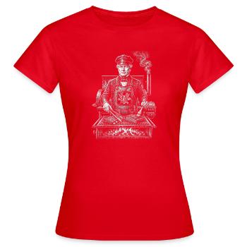 Millard Fillmore Grilling BBQ - T-shirt Femme - rouge - Devant - AI Model Female 172 dark (172cm)