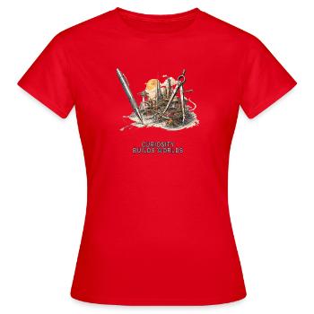 Curiosité Forge des Mondes - T-shirt Femme - rouge - Devant - AI Model Female 172 dark (172cm)