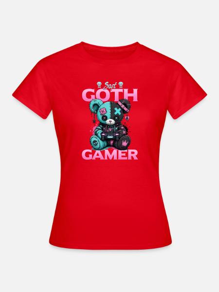 Pastel Goth Soft Goth Gaming Gamer - Frauen T-Shirt - Rot