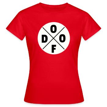Muet - T-shirt Femme - rouge - Devant - AI Model Female 172 dark (172cm)