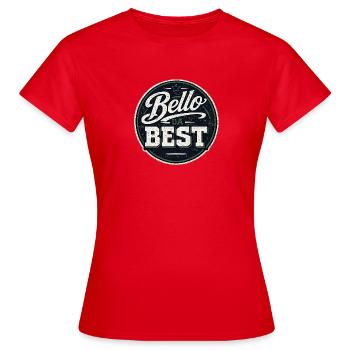 Bello Da Best : Insigne vintage - T-shirt Femme - rouge - Devant - AI Model Female 172 dark (172cm)