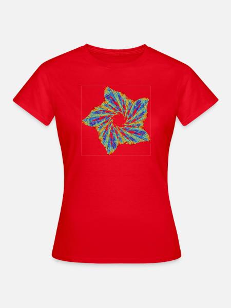 Orbitalblüte - Frauen T-Shirt - Rot