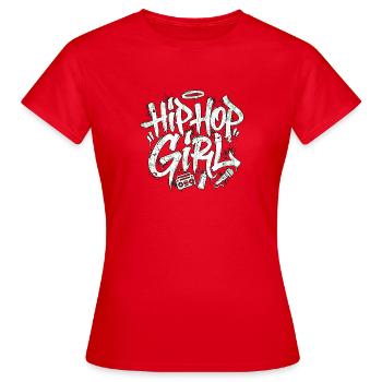 Hip Hop Girl Graffiti - Women's T-Shirt - red - Front - AI Model Female 172 dark (172cm)