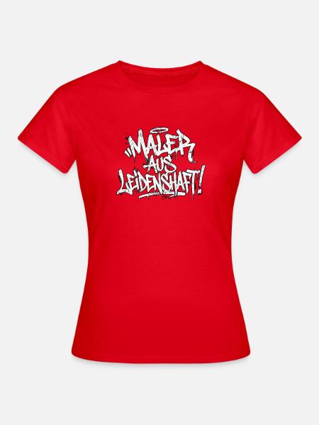 Graffiti Künstler - Frauen T-Shirt - Rot