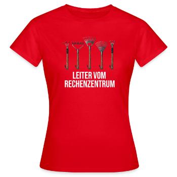 Leiter vom Rechenzentrum Gärtner Gärtnerin Garten - Frauen T-Shirt - Rot - Vorne - AI Model Female 172 dark (172cm)