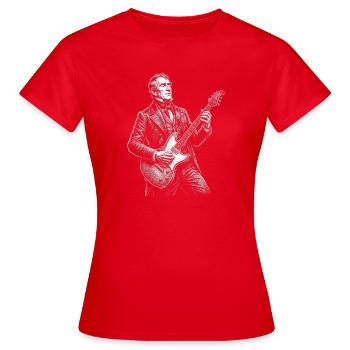 William Henry Harrison Guitar - Women's T-Shirt - red - Front - AI Model Female 172 dark (172cm)