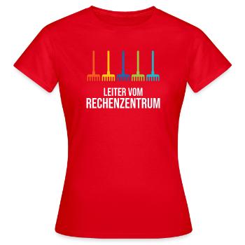 Leiter vom Rechenzentrum Gärtner Gärtnerin Garten - Frauen T-Shirt - Rot - Vorne - AI Model Female 172 dark (172cm)