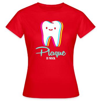 dentiste - T-shirt Femme - rouge - Devant - AI Model Female 172 dark (172cm)