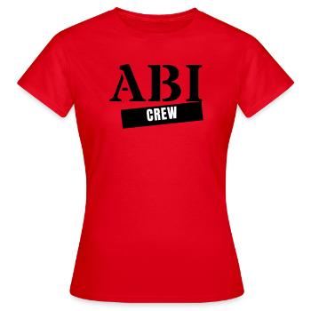 Abi Crew - Année de remise des diplômes de l’Abitur Voyage de l’Abitur - T-shirt Femme - rouge - Devant - AI Model Female 172 dark (172cm)