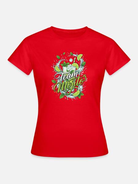 JGA Mojito Cocktail Barkeeper - Frauen T-Shirt - Rot