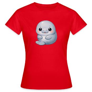 Manatee - Women's T-Shirt - red - Front - AI Model Female 172 dark (172cm)