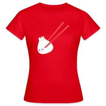 Dim sum - Women's T-Shirt - red - Front - AI Model Female 172 dark (172cm)