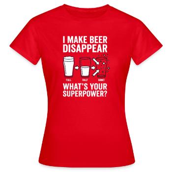 Ich Lasse Bier Verschwinden Craft Beer - Frauen T-Shirt - Rot - Vorne - AI Model Female 172 dark (172cm)