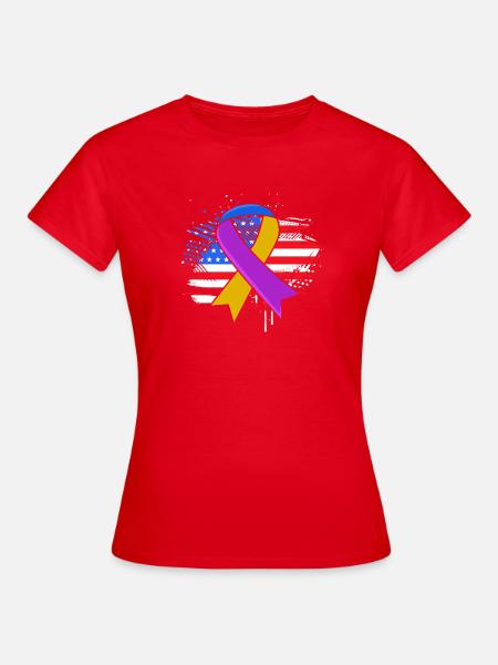Blasenkrebs Krebs Blase - Frauen T-Shirt - Rot