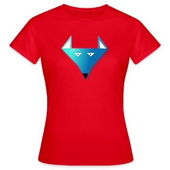 Arctic wolf - Women's T-Shirt - red - Front - AI Model Female 172 dark (172cm)