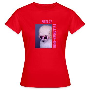 Stolze Fellnasen-Mama - Frauen T-Shirt - Rot - Vorne - AI Model Female 172 dark (172cm)