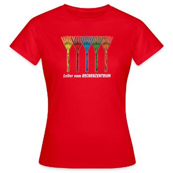 Gärtner Garten, Leiter vom Rechenzentrum Admin EDV - Frauen T-Shirt - Rot - Vorne - AI Model Female 172 dark (172cm)