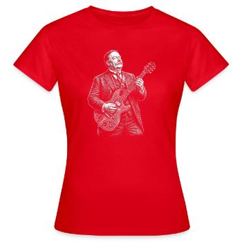 William Howard Taft Gitarre - Frauen T-Shirt - Rot - Vorne - AI Model Female 172 dark (172cm)