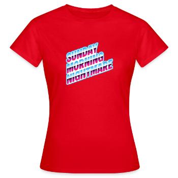 Das lustige Sonntagmorgen-Albtraum-Wochenende ist vorbei - Frauen T-Shirt - Rot - Vorne - AI Model Female 172 dark (172cm)